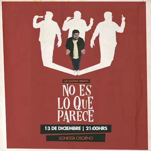 Ven a reír al show de Luis Slimming en Hotel Sonesta, Osorno, el día 13 de Diciembre a las 21:00hrs