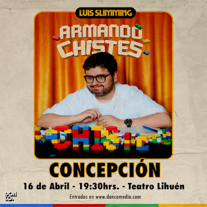 Ven a reír al Show de Luis Slimming en Teatro Lihuén, Concepción el día 16 de Abril a las 19:30hrs.