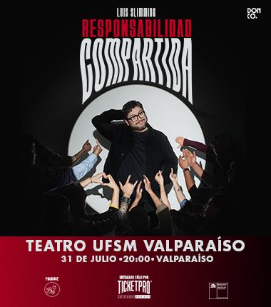 Ven a reír al Show de Luis Slimming en Teatro Aula Magna UFSM el día 31 de Julio a las 20:0hrs.