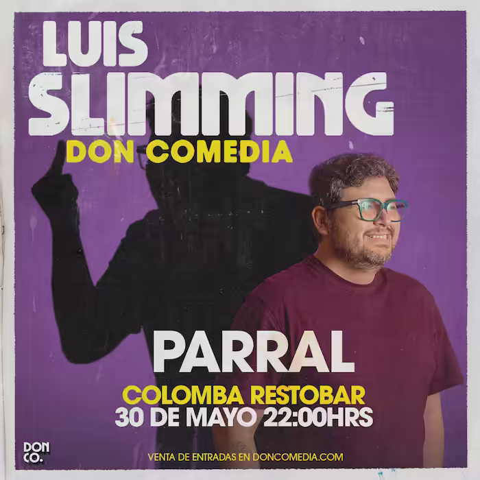 Ven a reír al show de Luis Slimming en Colomba Restobar, Parral, el día 30 de Mayo a las 22:00hrs