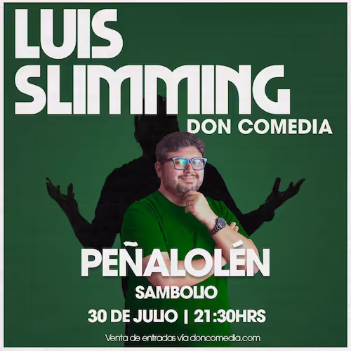 Ven a reír al show de Luis Slimming en Sambolio Bar, Peñalolén el día 30 de Julio a las 21:30hrs
