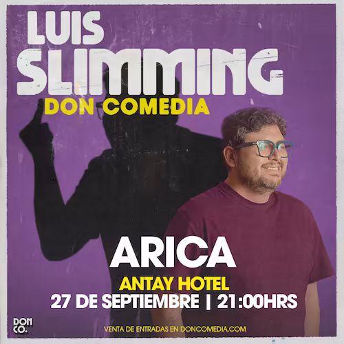 Ven a reír al show de Luis Slimming en Antay Hotel el día 27 de Septiembre a las 21:00hrs